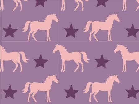 Kids Pony Star Crew Sock LILAC