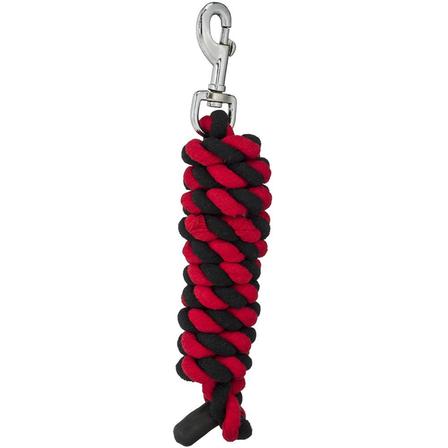 6ft Cotton Lead with Bolt Snap BLACK/RED