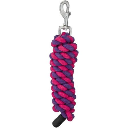 6ft Cotton Lead with Bolt Snap PURPLE/PINK