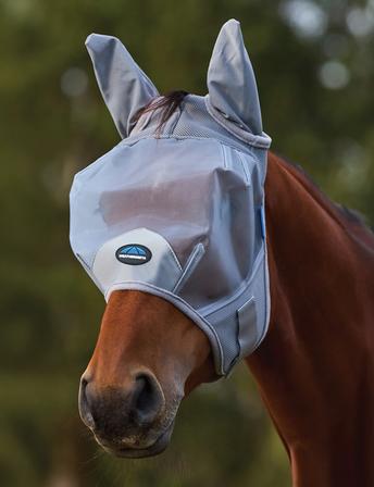 ComFiTec Fine Mesh Fly Mask with Ears GREY