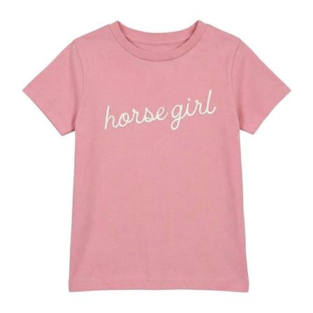 Kid's Horse Girl Tee | Ballet Pink