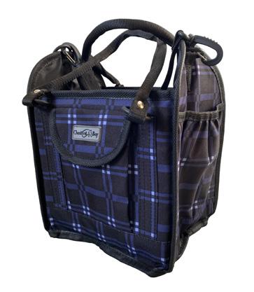 Small Collapsible Grooming Tote BLUENOTE_PLAID