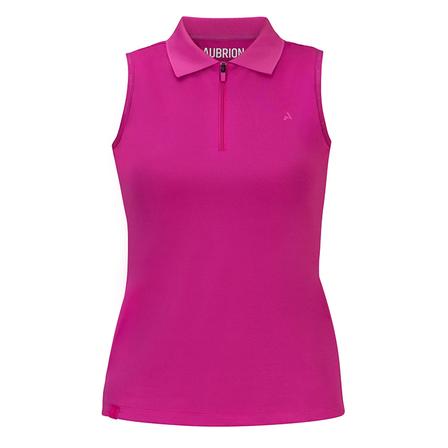 React Sleeveless Tech Polo FUCHSIA