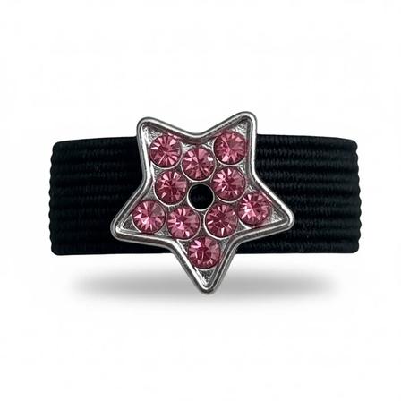 Sparkly Pink Star Crop Charm