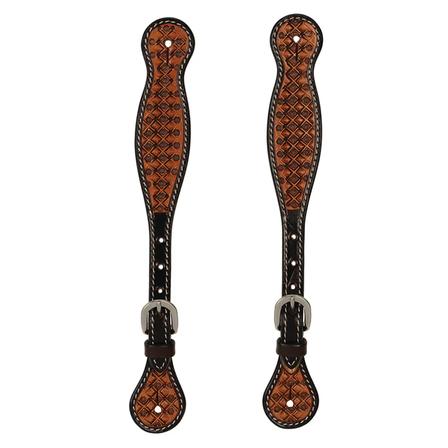 Men's Floret Tooled Spur Straps