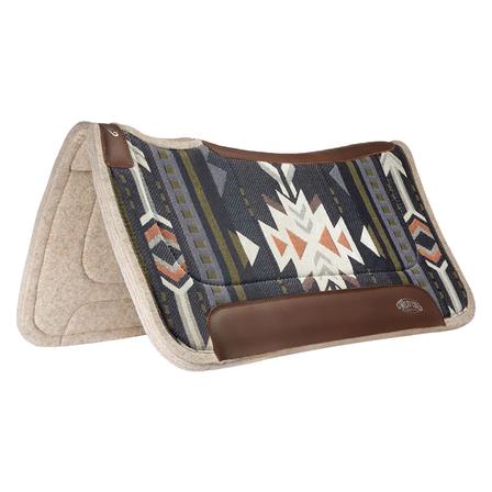 All Purpose Wool Blend Saddle Pad NAVY/OFF_WHITE