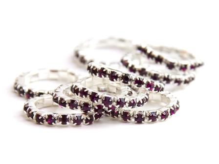 Spiced Equestrian Rhinestone Braid Bling AMETHYST