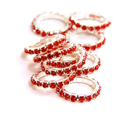 Spiced Equestrian Rhinestone Braid Bling CHERRY