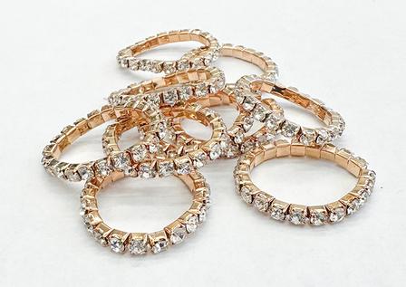 Spiced Equestrian Rhinestone Braid Bling DIAMOND/ROSE_GOLD