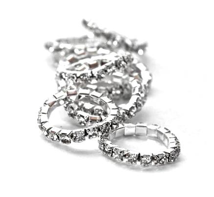 Spiced Equestrian Rhinestone Braid Bling DIAMOND_SILVER