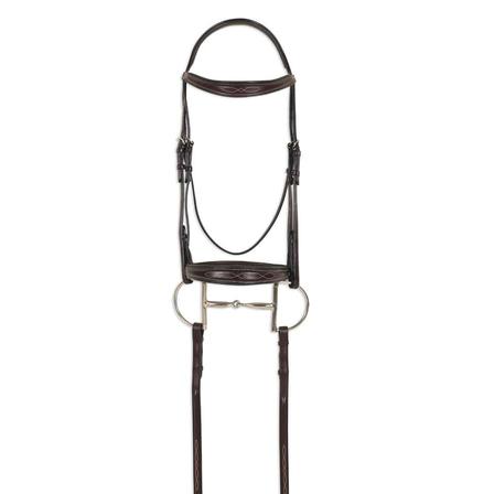 Ovation® ATS Square Raised Taper Nose Fancy Stitch Bridle