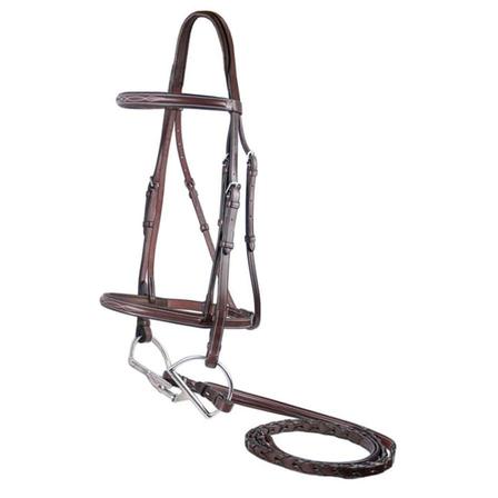 M Toulouse Raised Bridle with Laced Reins
