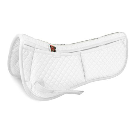 4 Pocket Cotton Correction Half Pad WHITE