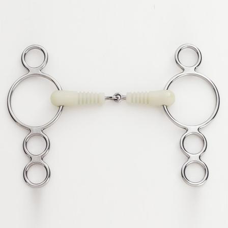 Happy Mouth Jointed Ribbed Mouth 3-Ring Gag