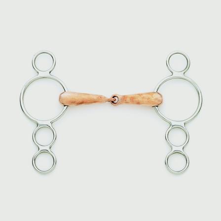 Centaur 3-Ring Gag with Jointed Copper Mouth