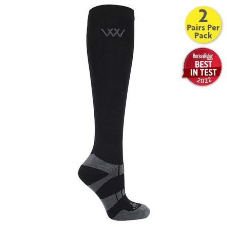 Woof Wear Bamboo Riding Sock - Long BLACK