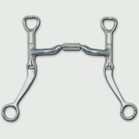 Myler Flat Shank with Sweet Iron Low Port Comfort Snaffle