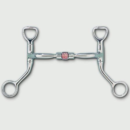 Myler HBT Shank with Sweet Iron Comfort Snaffle with Copper Roller