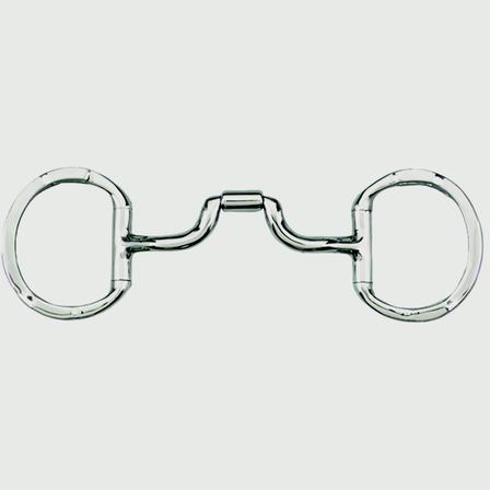 Myler Eggbutt with Hooks with Stainless Steel Low Ported Barrel Narrow