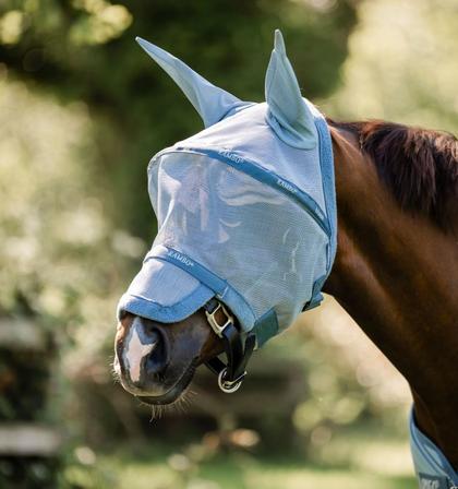 Rambo Plus Fly Mask HEATHER_BLUE