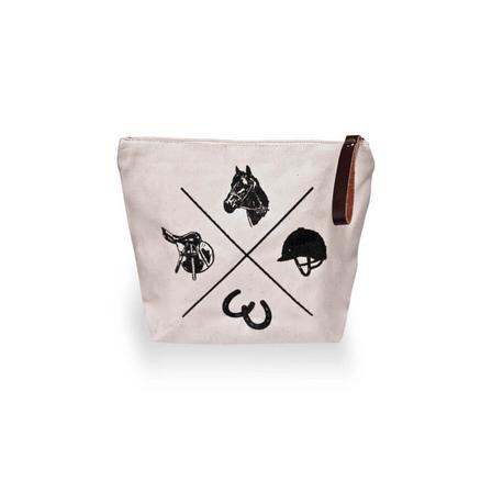 Spiced Equestrian Vintage Make Up Bag