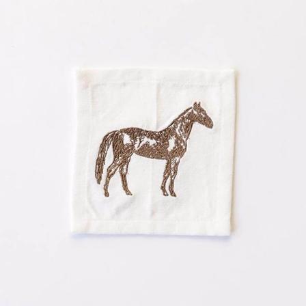 Thoroughbred Embroidered Cocktail Napkins - Set of 6