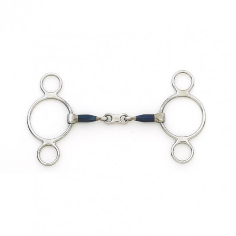 Centaur ® Blue Steel 2 Ring French Link Gag