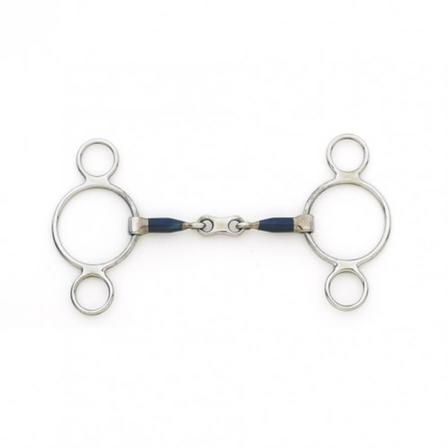 Centaur® Blue Steel 2 Ring French Link Gag