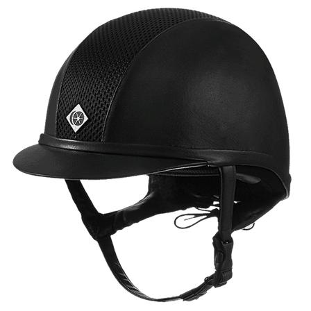 AYR8 Plus Leather Helmet BLACK