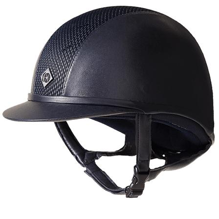 Charles Owen AYR8 Plus Leather Helmet NAVY