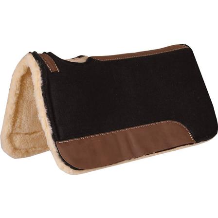 Black Felt Contoured with Fleece Bottom Pad