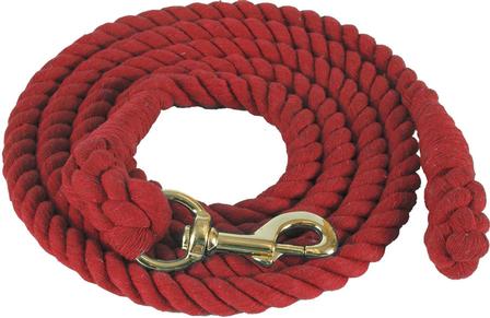 Cotton Lead with Bolt Snap RED