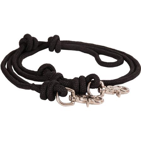 Mountain Rope Knotted Barrel Rein with Scissor Snaps
