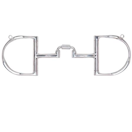 Myler Dee with Hooks with Stainless Steel Correctional Low Ported Barrel