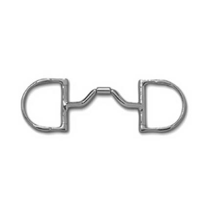 Myler Dee with Hooks with Stainless Steel Ported Barrel