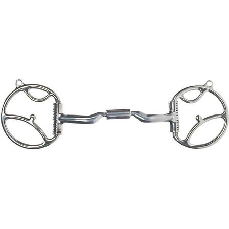 Myler Western Dee with 2 Hooks with Sweet Iron Low Port Comfort Snaffle