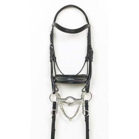 Stephania Double Dressage Bridle BLACK