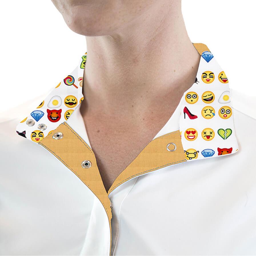 Rj Classics Girls Rebecca Jr Show Shirt With Emojis