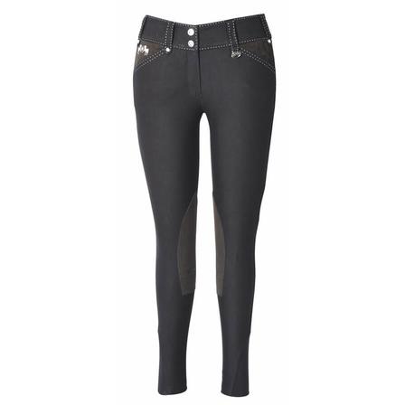 Equine Couture Ladies Blakely Knee Patch Breeches w/ Contrast Saddle Stitch