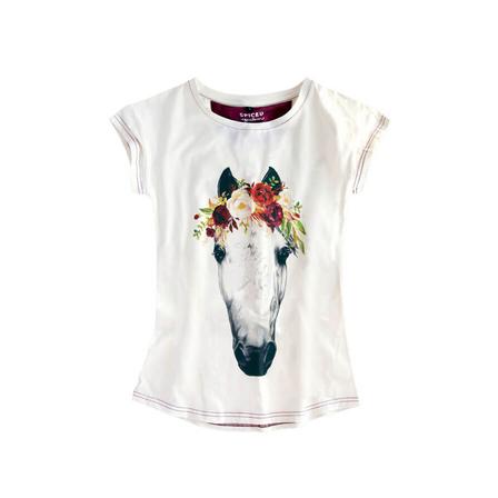 Flower Crown Drop Shoulder Tee