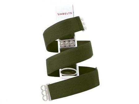 The Unbelt Classic - Silver Buckle OLIVE_YOU