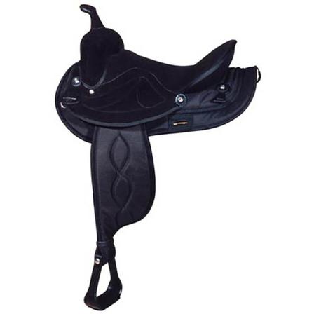 Big Horn Synthetic Suede Trail Saddle BLACK