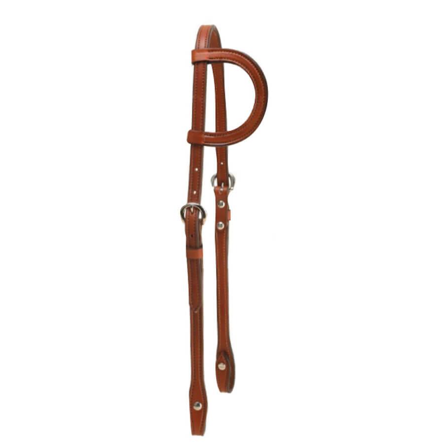 Sliding Ear Headstall with Chicago Screw Bit Ends