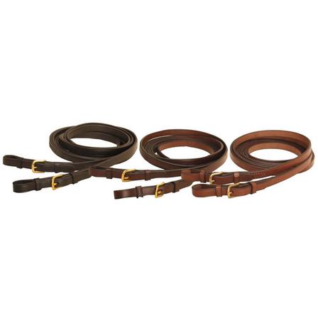 Single Ply Rein with Brass Buckles