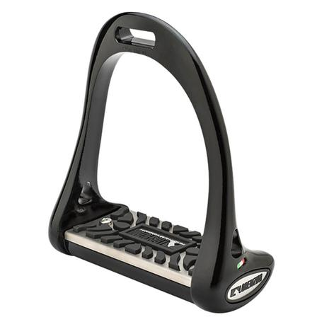 Lorenzini Rubber Tread 2-Piece Dressage Stirrups
