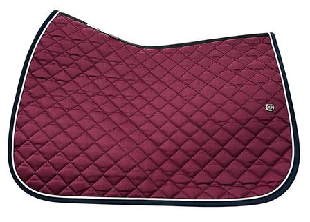 Ogilvy Baby Pad with Piping BURG/WHT/NAVY