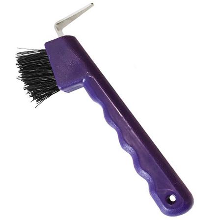 Hoof Pick with Brush PURPLE