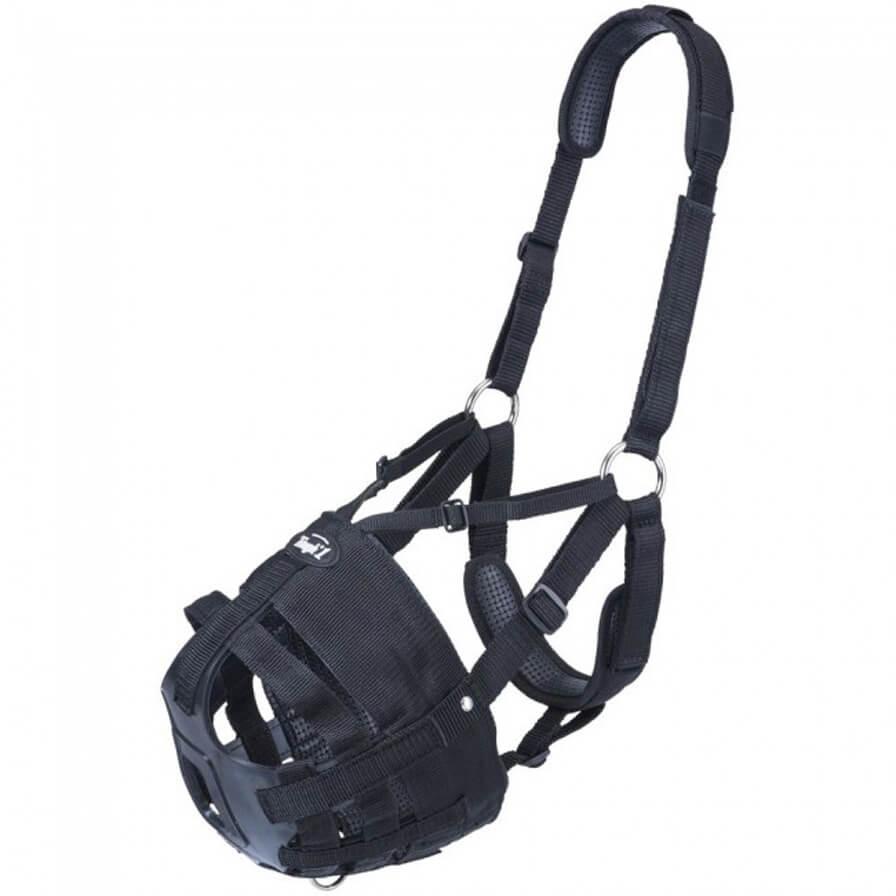 Deluxe Easy Breathe Poly/Nylon V Grazing Muzzle - Horse