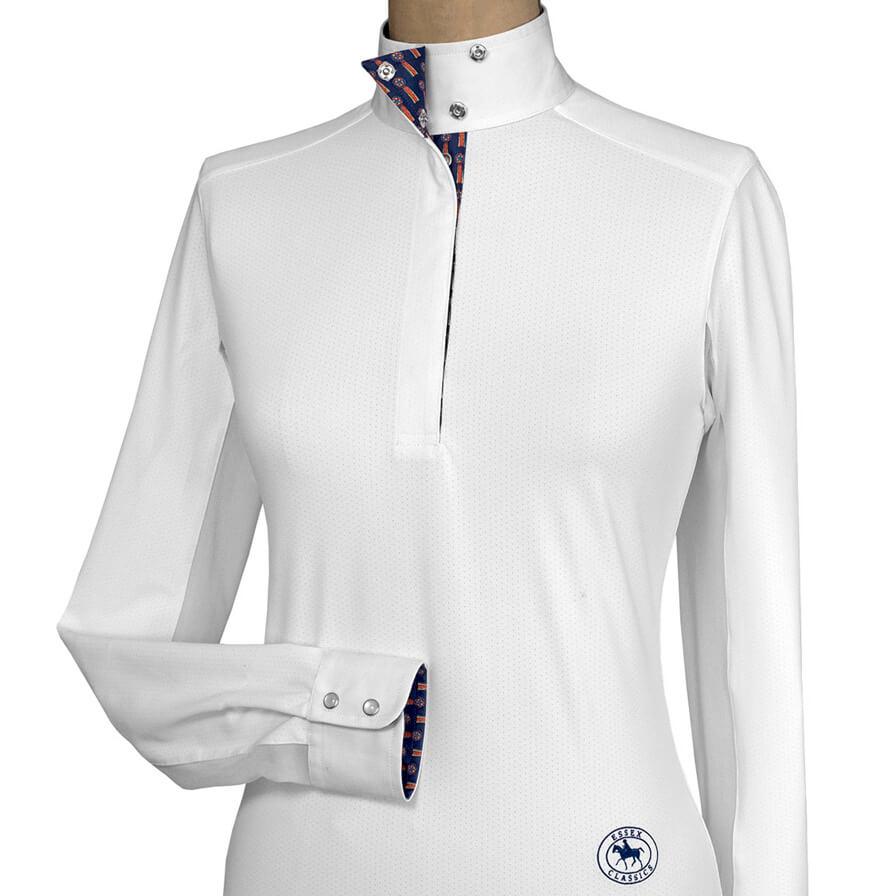 “ Tricolor ” Girls Talent Yarn Wrap Collar Show Shirt