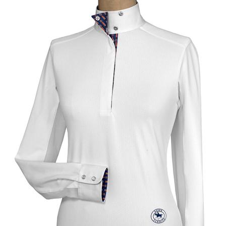 “Tricolor” Girls Talent Yarn Wrap Collar Show Shirt